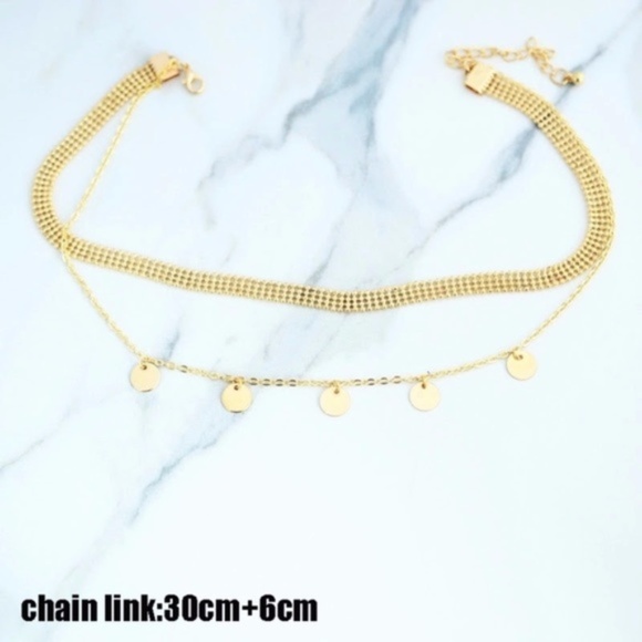 5 for $25 Two Layer Medallion Necklace - Picture 4 of 6